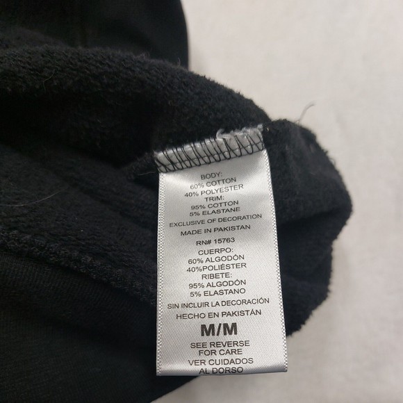 Champion Black Essentials Spellout Crewneck Sweatshirt Men's Size Medium - Picture 9 of 13